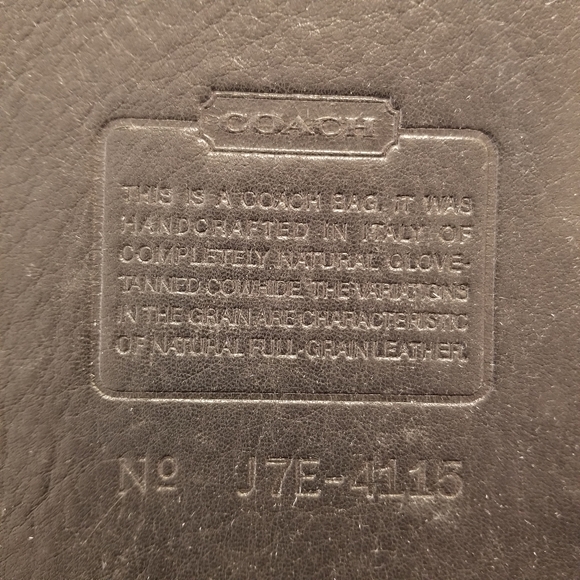 Coach Vintage Black Leather Whitney Bag Style 4115 - Picture 3 of 8